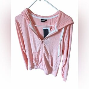 Mono B Pink Zip-Up Hoodie~ NWT